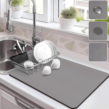 Kitchen Dish Drying Mat