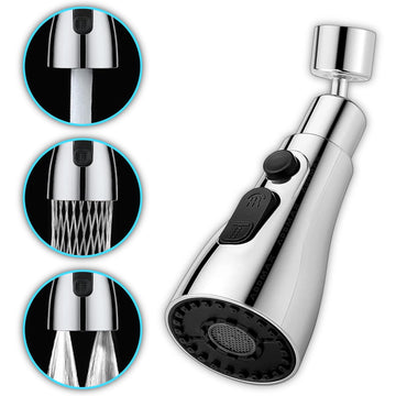 Universal Kitchen Faucet Tap Extender for Kitchen sink 3 in 1